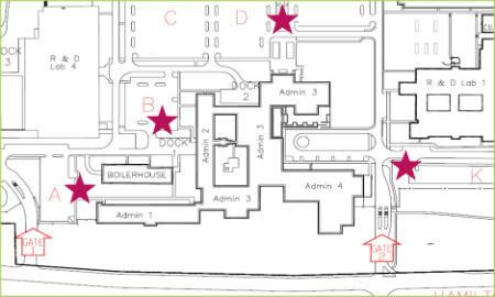 Admin 1-4 Emergency Assembly Point Map